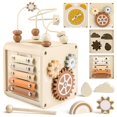 thumbnail image 1 of Juguetes Montessori Activity Cube Vanplay para niños de 1 a 3 años, 1 of 7