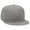 Gray, variant on OTTO SNAP Wool Blend Twill Round Flat Visor 6 Panel Pro Style Snapback Hat - Gray