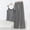 Dark Gray, variant on mihongmao Summer Outfits Travel Sets for Women 2 Piece Fashion Women Sleeveless V-Neck Short Casual Pullover Comfy Set Dark Gray 3X