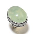 thumbnail image 2 of Natural Prehnite Gemstone Handmade 925 Sterling Silver Jewelry Ring Size 7, 2 of 2