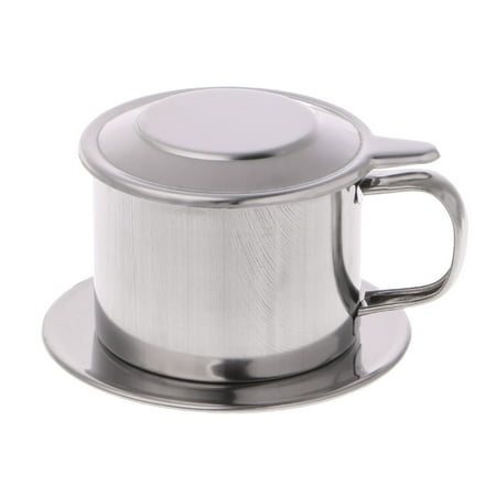 

Vietnamese Coffee Filter Stainless Steel Maker Pot Infuse Cup Serving Delicious