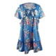 thumbnail image 4 of Vestido de playa para mujer, Mini vestidos de manga corta con estampado de colores hawaianos y volantes, vestido veraniego holgado y fluido Fridja qw5259, 4 of 4