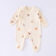 thumbnail image 2 of CAUYDY Preemie Pjs for Girls Newborn Fall Winter Clothing 3-6M 9-12M 18-24M Baby Long Sleeve Loungewear for Boys Infant Comfy Bodysuit Sizes 0-1 Months,Navy, 2 of 4
