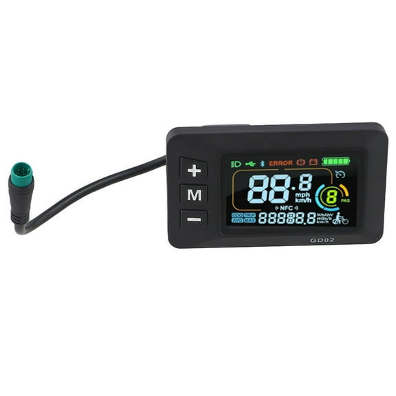 E-Bike Display 24V 36V 48V 60V Lcd Display Control Panel With 5 Pin Waterproof Interface Cable Electric Bicycle Accessories