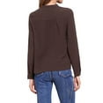 thumbnail image 3 of Camisas de encaje INSPIRE CHIC para mujeres, blusas de manga larga con botones, tops casuales y a la moda, M Café, 3 of 5