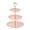Pink, variant on Cake Stand,Cookie Trays for Parties,3-Tier Dessert Cake Stand,Tiered Serving Cake Stand Small Cupcake Stand Cookie Tray Rack Candy Buffet Set Up Fruit Plate(13.38x9.84 in)