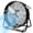 Black, variant on Industrial Fan 24" up to 8800 CFM, High Velocity Fan with 3 Speeds, Heavy Duty Blower Equipped Waterproof Cover, 360° Adjustment, Green