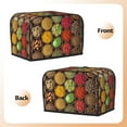 thumbnail image 2 of KLL Spices And Herbs Print 2 Slice Toaster Dust Covers Kitchen Small Appliance Cover with 2 Pockets,Can hold Jam Spreader Knife & Toaster Tongs (11.4 x 7.9 x 7.5), 2 of 6