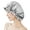 Gray, variant on 100% Mulberry Silk Reversible Sleep Bonnet – 22 Momme, Double-Sided Silk Hair Wrap & Night Cap for Women