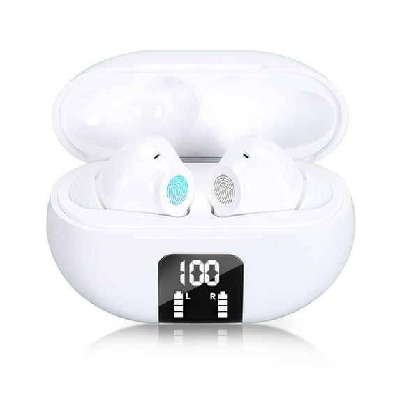 Wireless Earbuds Language Translator Earbuds Support 100 Languages, LED Power Display Bluetooth Headphones with Touch Control Fit for IOS & Android for Music Calling Gaming Sports