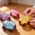 thumbnail image 5 of Jouet Fidget Capybara Déformable / Voiture à Rétrofriction à 4 Roues / Jouet Sensoriel Anti-Stress pour Enfants et Adultes / Jeu de Compression et de Glissement / Ornement de Bureau pour la Maison, l'École Ou le Bureau, 5 of 5