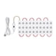 thumbnail image 2 of Tira De Luz De 4.92 Pies Con Alimentación Usb, Lámpara De Cinta De Espejo De Maquillaje De Tocador Con 10 Tiras De Led, Pegatina De Doble Cara De Inducción Manual Para Dormitorio, Tocador, Peluquería Yuarrent HA028069-01, 2 of 5