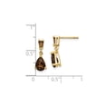 thumbnail image 2 of 2.40 Carats (Ctw) Smoky Quartz Drop Earrings in 14K Yellow Gold, 2 of 6