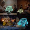 thumbnail image 3 of Qinwei Monster Trucks Night Light Busgo 3D Illusion Lamp 16 Colors Changing with Remote Control Creative Birthday Gifts for Kids Boys Bedroom Decor, 3 of 5