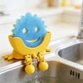 thumbnail image 2 of Cute Smiley Face Sponge Holder, Self‑Draining Kitchen Sink Scrubber Holder, Fun Cartoon Dish Sponge Drying Rack for Countertop Sink, Sponge Not Included, Multiple Colors Available, 2 of 4