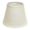 thumbnail image 1 of HomeRoots 469928 Abat-Jour en Lin Incliné Blanc Empire 8 Po., 1 of 1