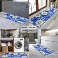 thumbnail image 2 of Blue Daisy Flower Lightblue Petals Pattern Kitchen Rug Mat,Kitchen Runner Rugs Non Skid Washable,Decorative Kitchen Floor Mats for Kitchen,Sink,Laundry,17"X47", 2 of 5
