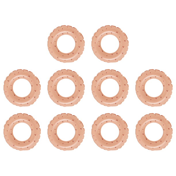 DQrwqpou Flotante Círculo Piscina Playa Inflable Anillos Natación para (60 Cereza)