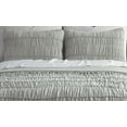 thumbnail image 3 of CEDAR COURT Ultra Soft Garment Washed Ruched 3 PC Quilt Bedding Set - Taupe - Full/Queen, 3 of 6