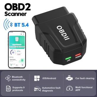 Drahtloser OBD2 Scanner Bluetooth, passend für iOS iPhone/Android