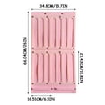 thumbnail image 3 of Large Capacity Hair Bow Organizer Wall Hanger | 16 Ribbon Rack for 150 Clips & 20 Headbands | Nursery Decor, Detachable Storage, Natural Material | Girls Accessories Display | 26x13.7 in, 3 of 5