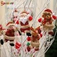 thumbnail image 5 of Spencer Pack of 8 Plush Christmas Ball Ornaments Set Santa Claus Snowman Reindeer Bear Toy Doll Hanging Christmas Tree Ornaments for Holiday Party Decor, 5 of 8