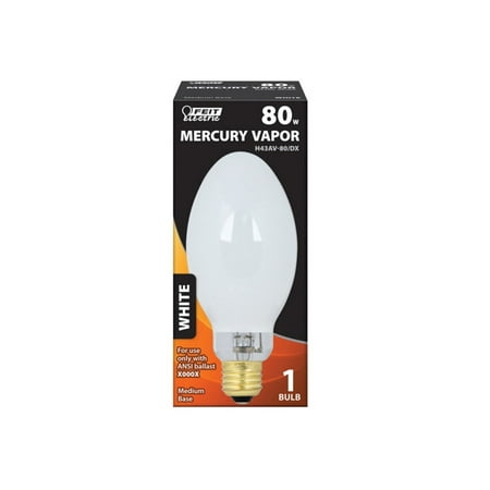 

Feit Electric Feit Electric H43AV-80/DX ED17 Mercury Vapor HID Bulb White 80 watt