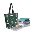 thumbnail image 2 of FORMRS Womens Canvas Tote Bag with Zipper Inner Pocket Shoulder Handbag, Christmas Santa Hats, 2 of 7