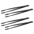 thumbnail image 1 of Pinzas para sellos (4 unidades): pinzas filatélicas de acero inoxidable con punta recta para coleccionar sellos. Herramientas de borde liso para manipular papel delicado. Modelo de precisión., 1 of 7