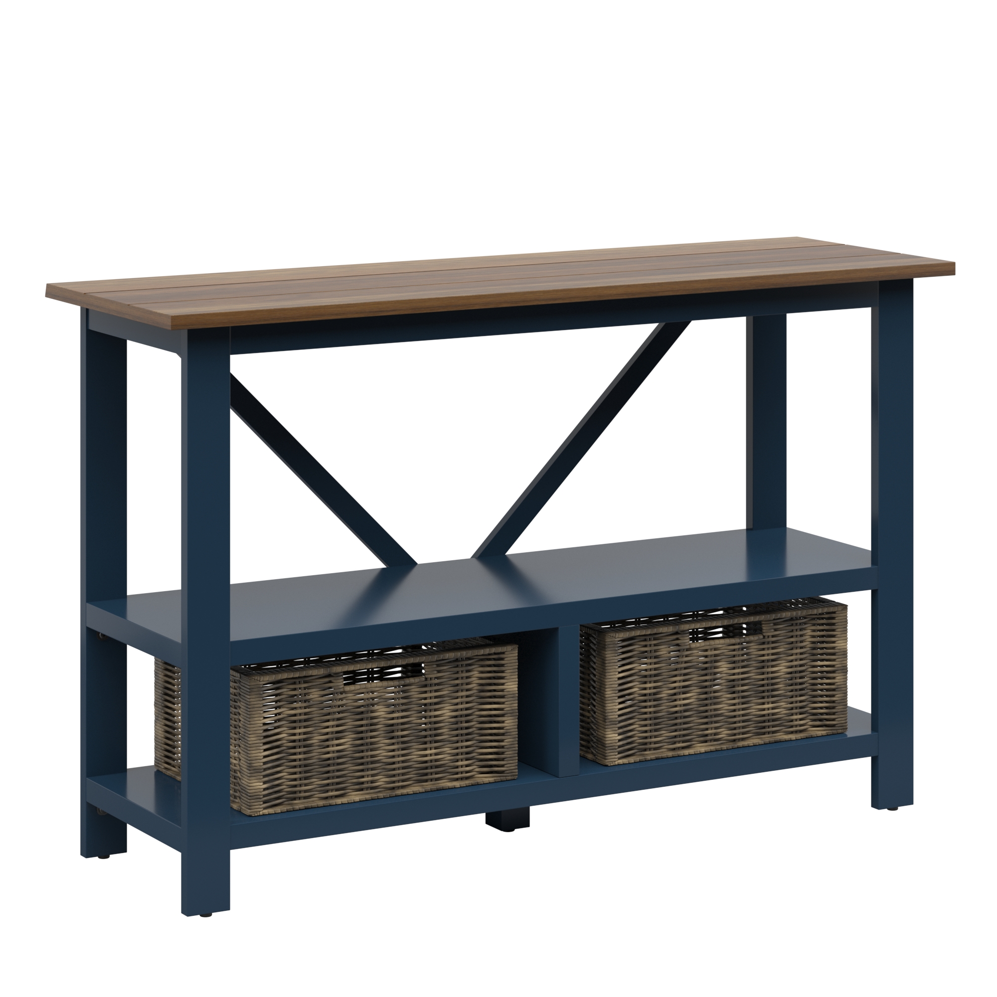 Entryway Table with Basket Storage - Walmart.com - Walmart.com