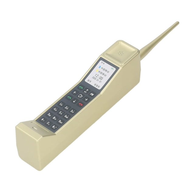Adorno de ladrillo para teléfono celular teléfono móvil retro simulación de teléfono móvil antiguo de los años 80 y 90 accesorios fotográficos vintage