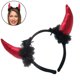 thumbnail image 1 of Diadema de cuerno de diablo Accesorio para disfraz de Halloween Diadema Mardi Gras, 1 of 3