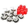 thumbnail image 2 of 10 válvulas pequeñas para tanque de gas con tapa roja, válvula de plástico para uso en exteriores, válvula universal para bombona de gas, miniválvula de gas para camping, válvula de gas confiable, 2 of 7