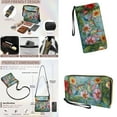 thumbnail image 4 of ZUXONGSY Hummingbird Floral Print Crossbody Hobo Bag Sets for Women, Leather Shoulder Handbag Tote Bag Satchel Purse with Leather Wallet, Multi Pocket Messenger Purse with Adjustable Strap, 4 of 5