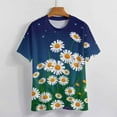 thumbnail image 4 of Daisy Women T-Shirt Classic O Neck T-Shirts Short-Sleeve Trendy Animal Print Design Tshirt Casual Clothing, 4 of 5