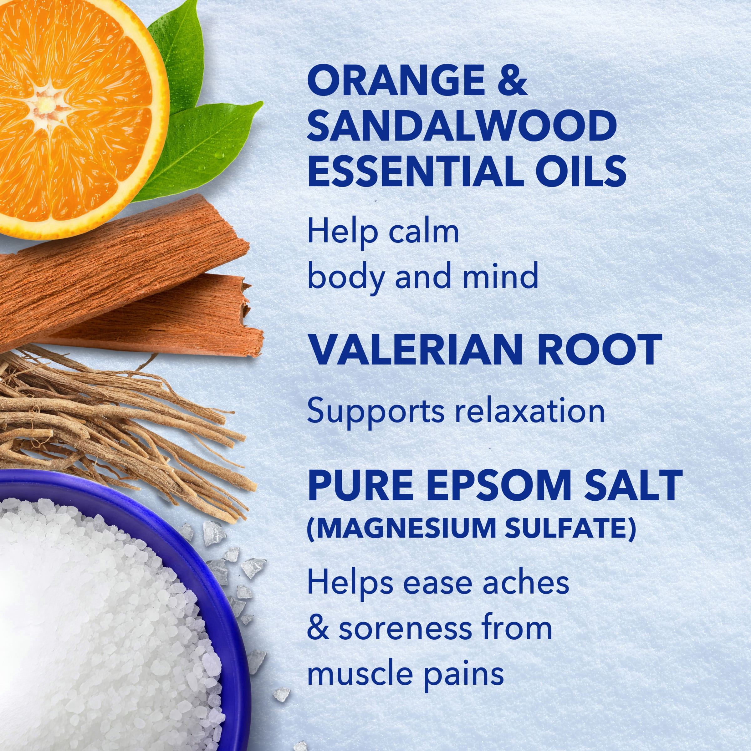 (4 pack) Dr Teal's Epsom Salt Magnesium Soak, Snowy Night, 3 lbs