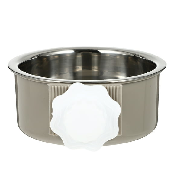 Dog Bowl Cage Pet Feeding Bowls Feeder Rabbit Food Stainless Steel