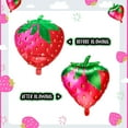 thumbnail image 3 of 10Pcs Strawberry Balloons Strawberry Foil Mylar Balloons for Girls Strawberry Birthday Party, 3 of 5