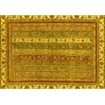 thumbnail image 1 of Ahgly Company Indoor Rectangle Abstract Yellow Modern Area Rugs, 7' x 10', 1 of 4