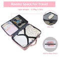 thumbnail image 3 of Mochila de Viaje 10 kg Avion 35L Grande Impermeable para Hombre y Mujer, Compartimento Laptop 15.6 pulgadas, Puerto USB Integrado, Maleta Mano Funcional, Práctica Equipaje Cabinas, Rosa, 3 of 8