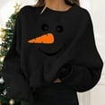 thumbnail image 2 of Tiqkatyck Sweaters for Women Funny Ugly Christmas Long Sleeve Funny Print Top Hiliarious Holiday Comfy Pullovers Women's Pullover Sweaters Black, 2 of 6