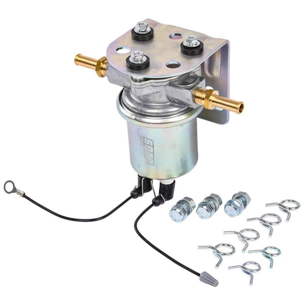 JEGS 159070 Universal Electric Marine Fuel Pump 4 psi 12V DC 1 Amp Draw