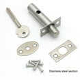 thumbnail image 6 of Tube Well Lock With Key Stainless Steel Security Bolt For Fire Escape Doors, 6 of 9