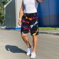 thumbnail image 7 of Bixox Men's Colorful Dragonflies printed lightweight casual shorts, soft sleep shorts with pockets., 7 of 7