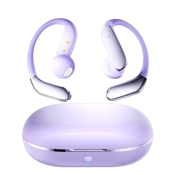 LWVITH Translated OWS True Wireless Bluetooth Headphones 5.4 Chip Open Ear Design, Fingerprint Touch Control Noise Canceling Sports Games Earbuds Long Battery