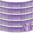 thumbnail image 1 of unique 5 Pack 10 Feet Purple Fringe Garland Foil Fringe Garland Purple Parade Float, 1 of 5