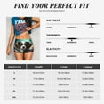 thumbnail image 2 of Athletic Shorts for Women, Cute Flower Puppy Butterfly Seam Womens Shorts High Waisted Sport Running Workout Gym, 2 of 8