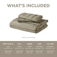 thumbnail image 4 of Regency Heights Full Duvet Cover Set, Soft Washed Pleated Duvet Cover Full, 3-Piece Bedding Set with Pillow Shams, Khaki, 4 of 11