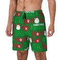 thumbnail image 1 of Fotbe Cute Santa Traje de Baño para Hombre – Shorts de Natación de Secado Rápido con Forro y Bolsillos-X-Large, 1 of 6