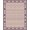 Rose Pink Navy Cream, Pattern 3, variant on ODIKA Mauve Vintage Botanical Trellis Distressed Faded Scroll Border for Hallway, Study Room, Playroom, Non-Slip Low Profile